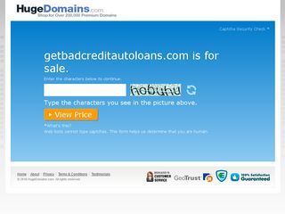 Bad Credit Car Loan — website preview