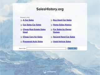 Sales History Archive — website preview