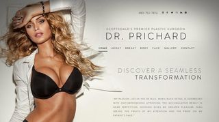 Phoenix Plastic Surgeon, Dr. Prichard — website preview