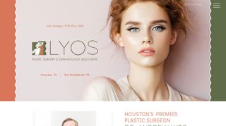 Plastic Surgeon Houston | Dr. Andrew Lyos — website preview