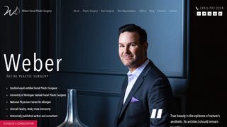 Cosmetic Surgeon Denver - Dr. Weber — website preview