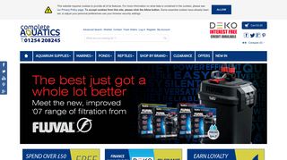 Complete Aquatics — website preview