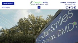 Carrollton Smiles — website preview