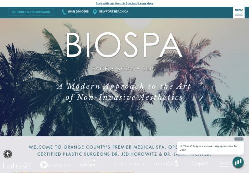 Newport Beach Medical Spa — website preview
