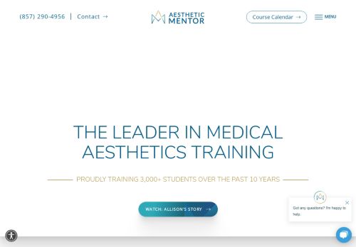 Boston Aesthetic Medical Training — website preview