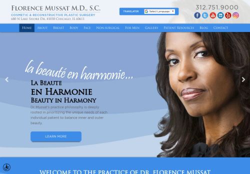 Florence Mussat MD, SC — website preview
