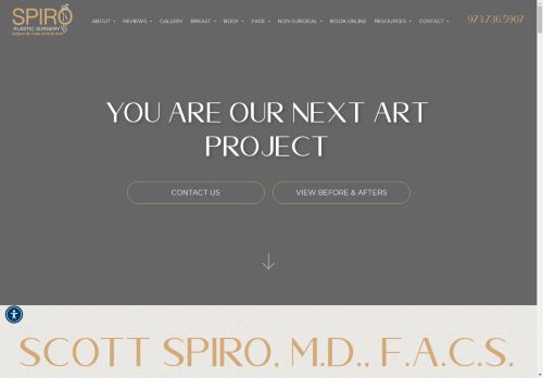 Spiro Plastic Surgery | Dr. Scott Spiro — website preview