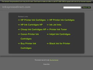 InkXpress Toner Cartridges — website preview